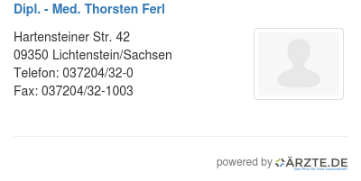 Dipl med thorsten ferl