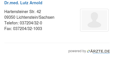 Dr med lutz arnold