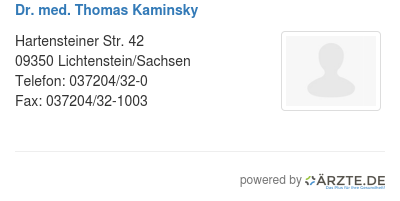 Dr med thomas kaminsky
