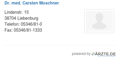 Dr med carsten moschner