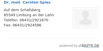 Dr med carsten spies 650969