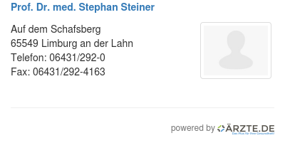 Prof dr med stephan steiner