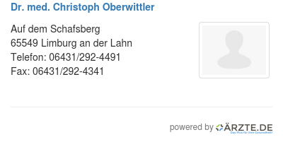 Dr med christoph oberwittler