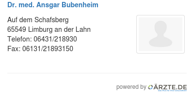 Dr med ansgar bubenheim 564612
