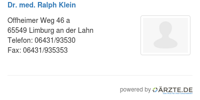 Dr med ralph klein