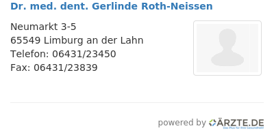 Dr med dent gerlinde roth neissen