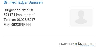 Dr med edgar janssen