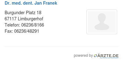 Dr med dent jan franek
