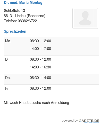Dr med maria montag