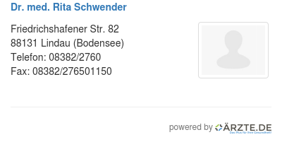 Dr med rita schwender