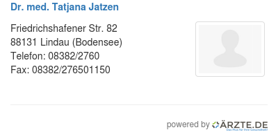 Dr med tatjana jatzen