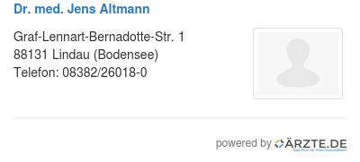 Dr med jens altmann