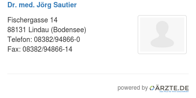 Dr med joerg sautier