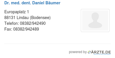 Dr med dent daniel baeumer
