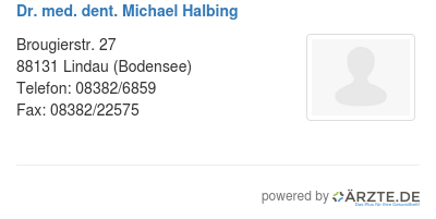 Dr med dent michael halbing