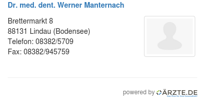 Dr med dent werner manternach