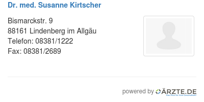 Dr med susanne kirtscher
