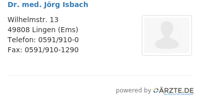 Dr med joerg isbach