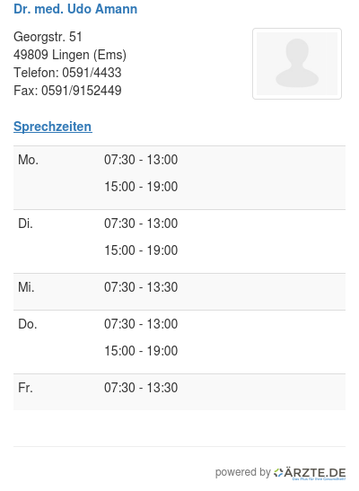 Dr med udo amann