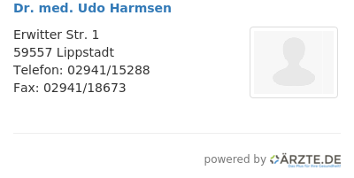 Dr med udo harmsen