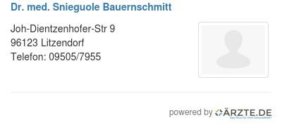 Dr med snieguole bauernschmitt