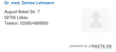 Dr med denise lehmann 600046