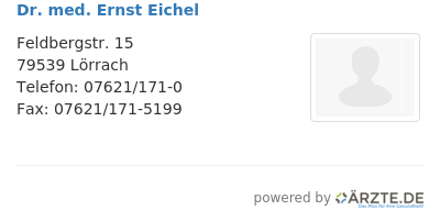 Dr med ernst eichel