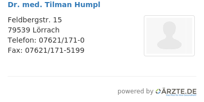 Dr med tilman humpl