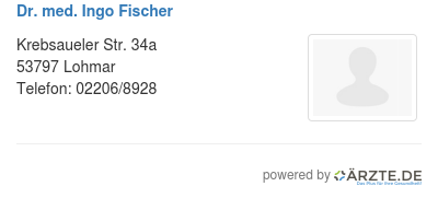Dr med ingo fischer