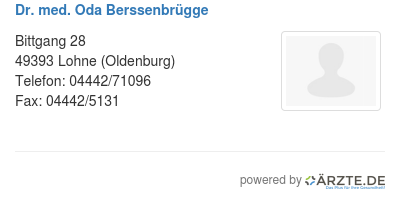 Dr med oda berssenbruegge