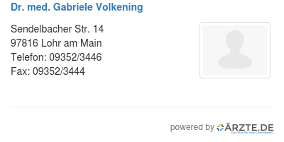 Dr med gabriele volkening