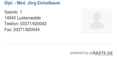 Dipl med joerg eichelbaum