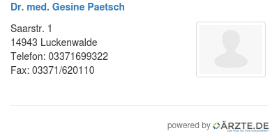 Dr med gesine paetsch 599036