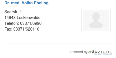 Dr med volko ebeling 502612