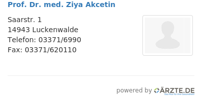 Prof dr med ziya akcetin