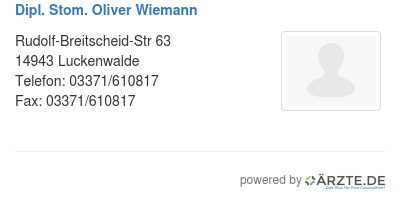Dipl stom oliver wiemann