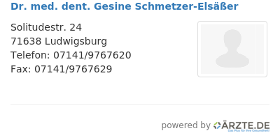 Dr med dent gesine schmetzer elsaesser