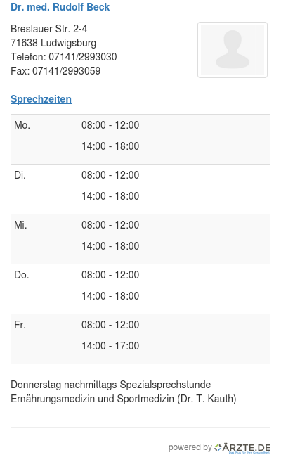Dr med rudolf beck