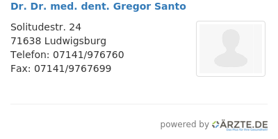 Dr dr med dent gregor santo