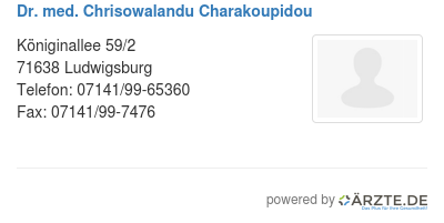 Dr med chrisowalandu charakoupidou