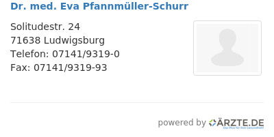 Dr med eva pfannmueller schurr