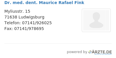 Dr med dent maurice rafael fink