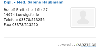 Dipl med sabine haussmann