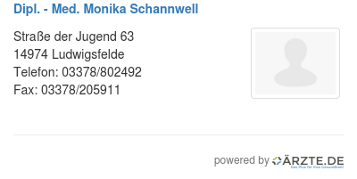 Dipl med monika schannwell