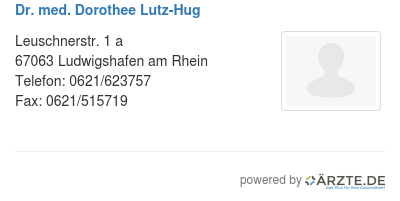 Dr med dorothee lutz hug