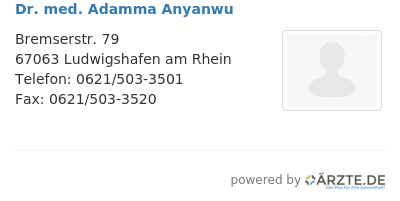 Dr med adamma anyanwu