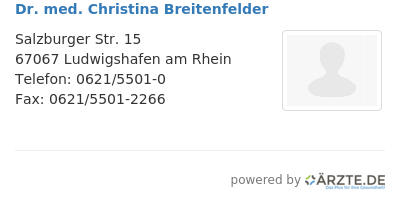 Dr med christina breitenfelder