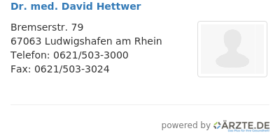 Dr med david hettwer