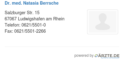 Dr med natasia berrsche