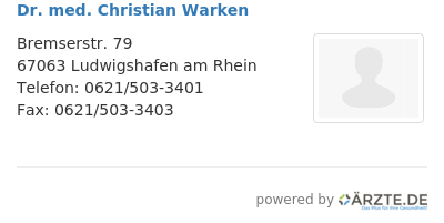 Dr med christian warken
